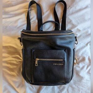 Fawn mini diaper bag (black)